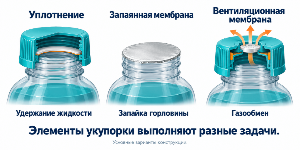 Крышка и защитные мембраны