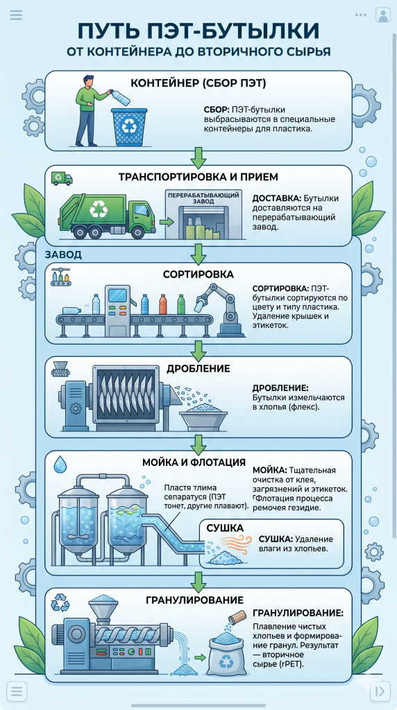 блок-схема пути ПЭТ-бутылки.png